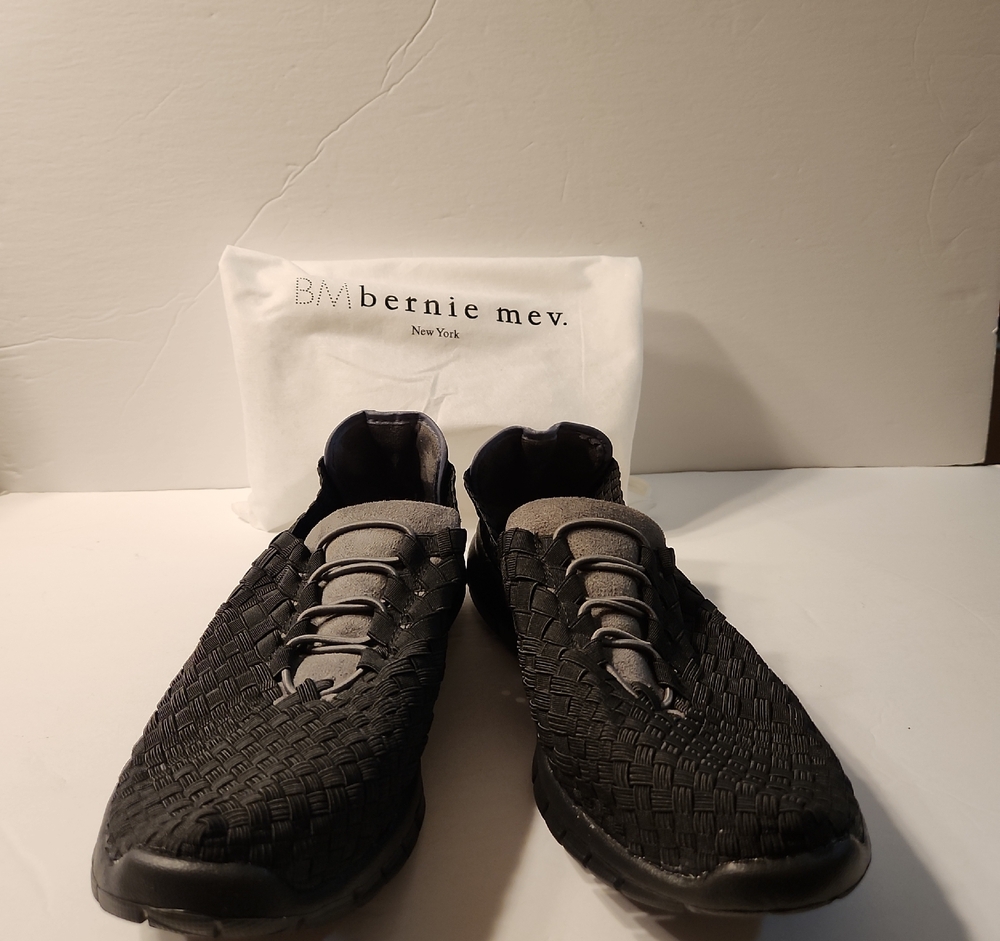 Bernie Mev Charcoal Woven Footwear